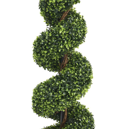 Artificial Spiral Boxwood Trees – 120cm Set of 2