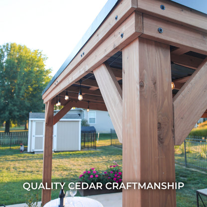 3.7m X 2.9m (12ft x 9.5ft) Arcadia Gazebo