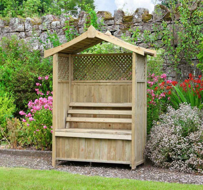 Barcelona Garden Arbour – Storage Box & Trellis
