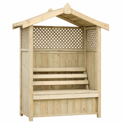 Barcelona Garden Arbour – Storage Box & Trellis
