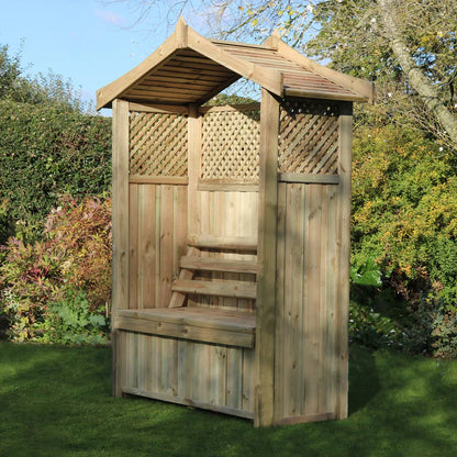 Barcelona Garden Arbour – Storage Box & Trellis