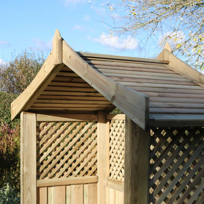 Barcelona Garden Arbour – Storage Box & Trellis