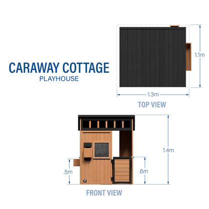 Caraway Cottage Playhouse - Light Brown