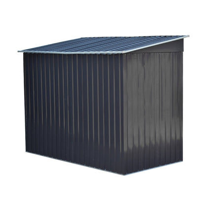 Metal Garden Storage Shed – Charcoal Black 7.81 x 4.3ft