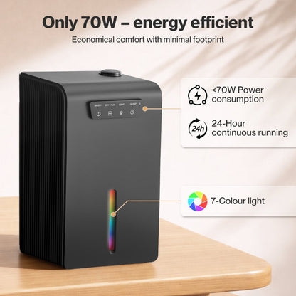 3.2L Dehumidifier – Black with LED Light