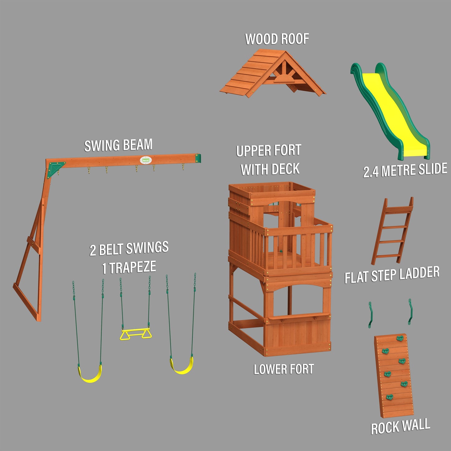 Atlantis Swing Set and Climbing Frame