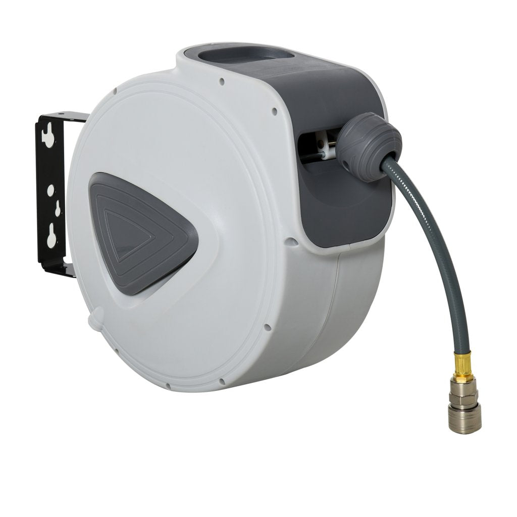 Retractable Air Hose Reel – 15m with 3/8" Hose