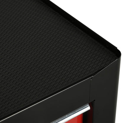 5-Drawer Lockable Tool Storage Trolley – Red