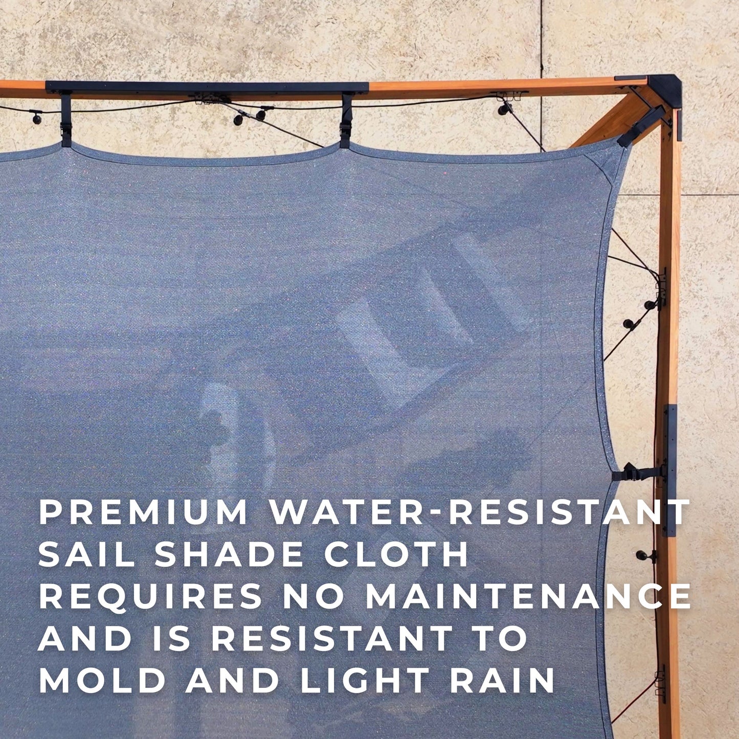 3.7m x 3.1m (12ft x 10ft) Brendan Sail Shade Pergola