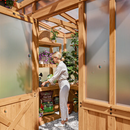 2.7m x 1.7m (9ft x 6ft) Poppy Greenhouse