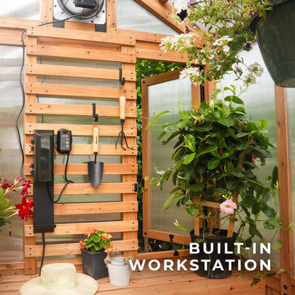 2.9m x 1.8m (9ft x 6ft) Bellerose Greenhouse