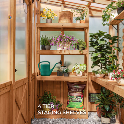 2.7m x 1.7m (9ft x 6ft) Poppy Greenhouse