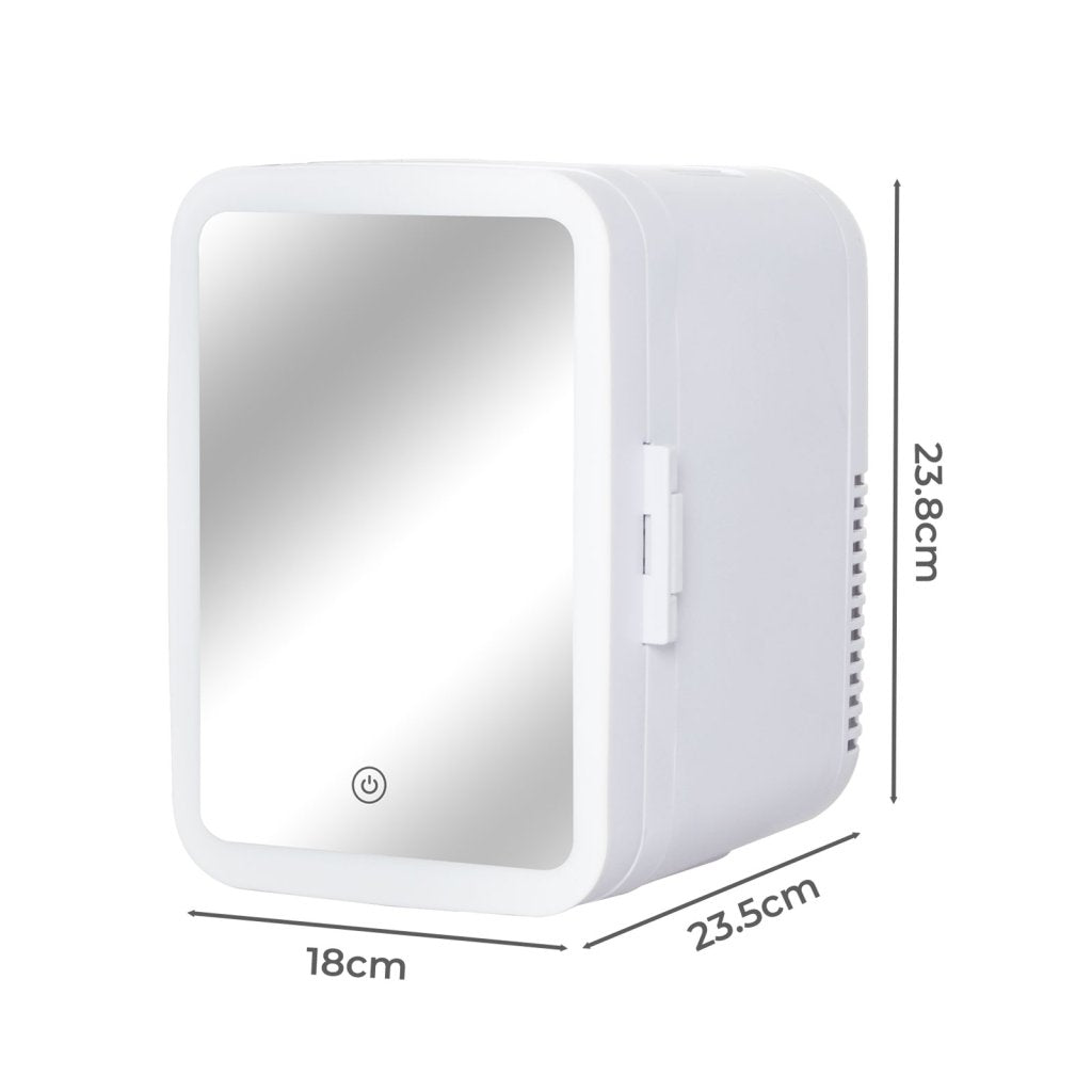 5L Mini Fridge – LED Mirror Light