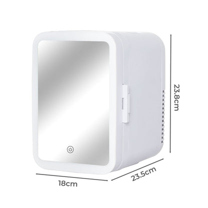 5L Mini Fridge – LED Mirror Light