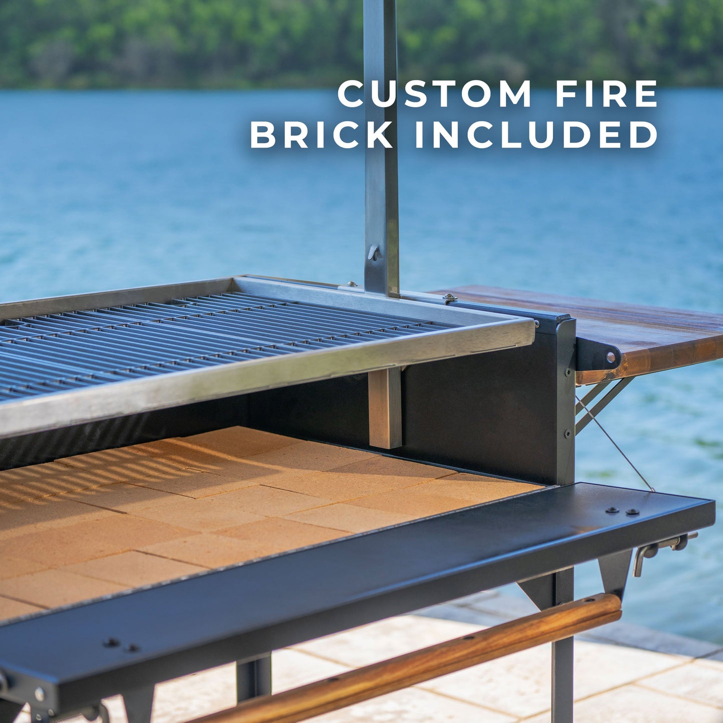 Argentine/Santa Maria Heritage BBQ Grill with Wood Fire and Charcoal Grill