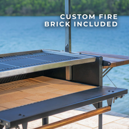 Argentine/Santa Maria Heritage BBQ Grill with Wood Fire and Charcoal Grill