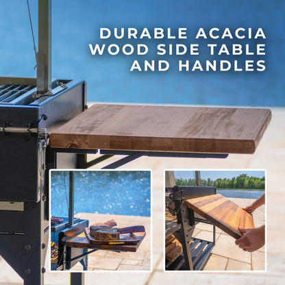 Argentine/Santa Maria Heritage BBQ Grill with Wood Fire and Charcoal Grill