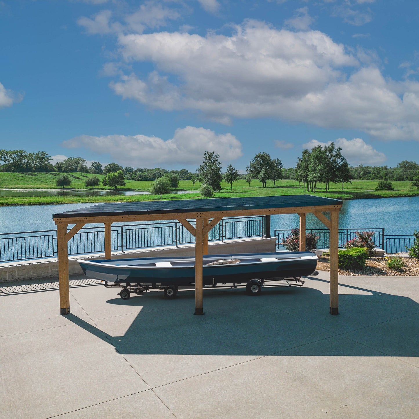 6.2m x 3.7m (20ft x 12ft) Kingsport Carport